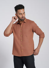 Cotton Flax Full Sleeve Shirt